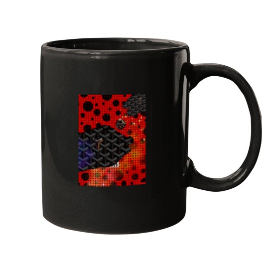 Discover red dot Graphic Mugs