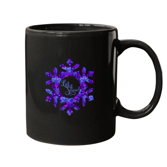 Discover Let it snow purple snowflake Mugs