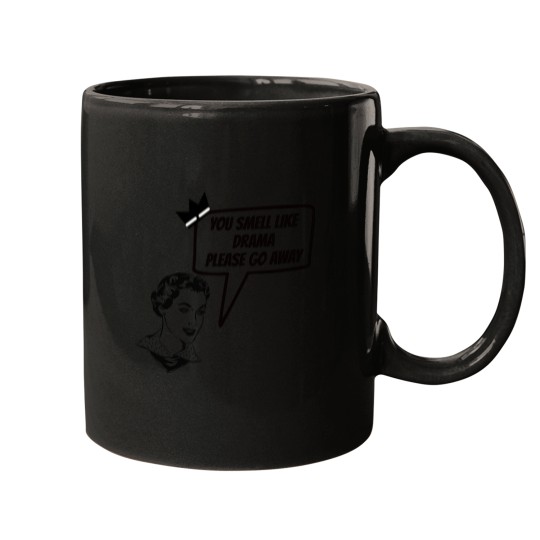 Discover you smell like drama please go aways , vintage Aesthetic s Mugs