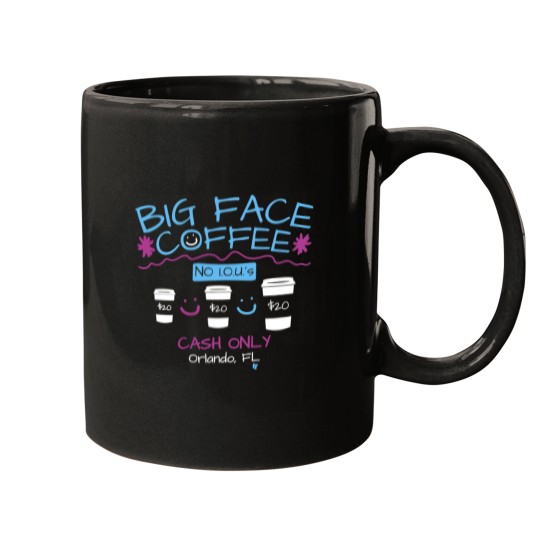 Discover big face coffee merch Mugs