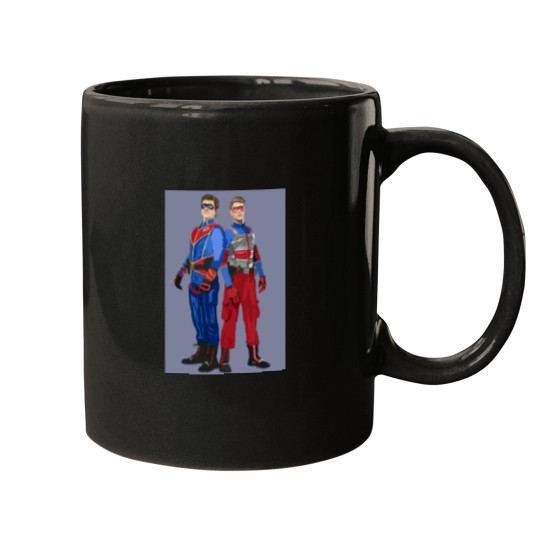 Discover Captain Man and Kid Danger Mugs