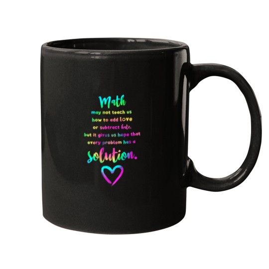 Discover Tie-Dye Math Mug - Fun Teacher Design