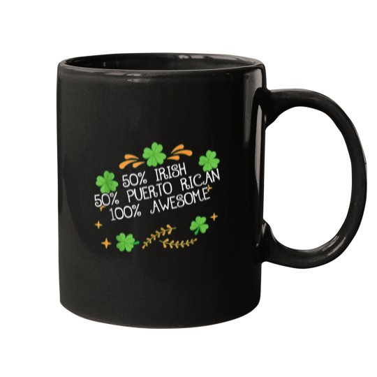Discover Half Irish Half Puerto Rican Mugs