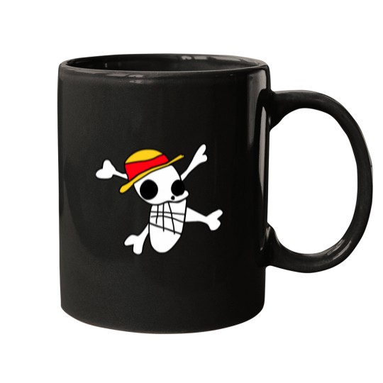Discover Birthday Gifts Luffy'S Jolly Roger Drawing Gift For Music Fans Mugs