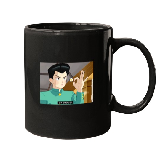 Discover YYH Yusuke Urameshi says OK boomer Mugs