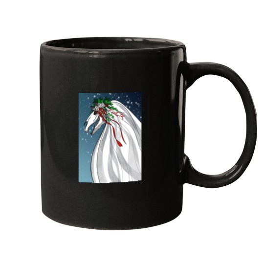 Discover Mari Lwyd in the snow Mugs