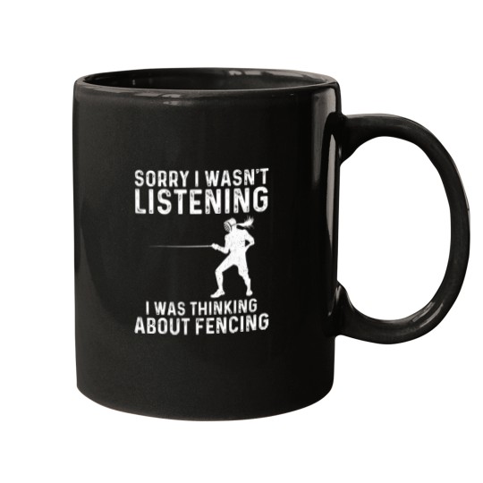 Discover Funny Fencing Art For Men Women Fencer SwordSports Lovers 23 Mugs