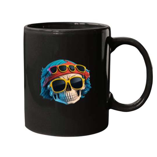 Discover Savage Swag Edgy Gangster Skull Design for Rebels Mugs
