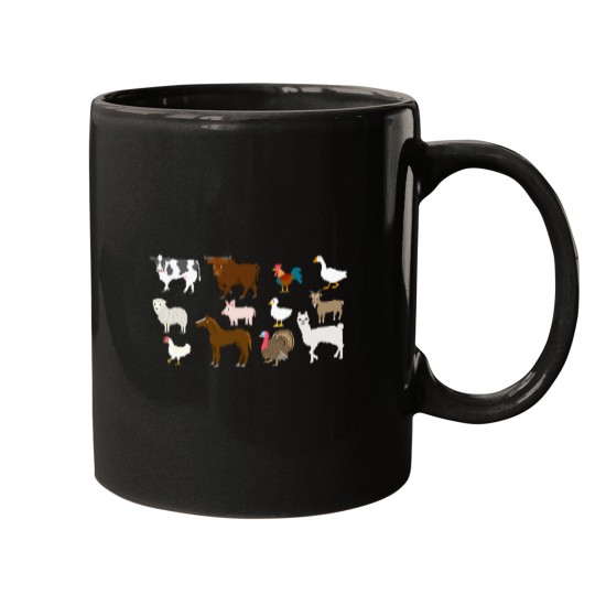 Discover Farm Animals - The Kids' Picture Show Throw Blanket Mugs