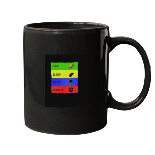 Discover ARK EAT SLEEP TAME REPEAT Mugs