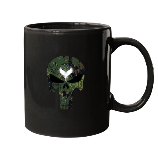 Discover Punisher Skull Camo Viking Mugs
