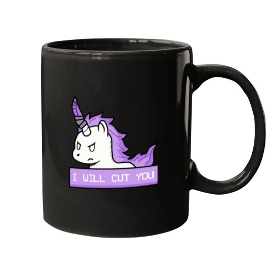 Discover I will cut you Mugs