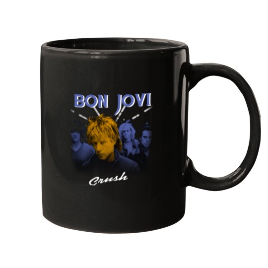 Discover Crush wanted dead or alive bon  jovi gift for fans and lovers Mugs