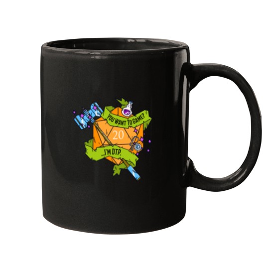 Discover You Want To Game …I’m DTP. (HAMMER) – D20 Table-top-Gaming Mugs