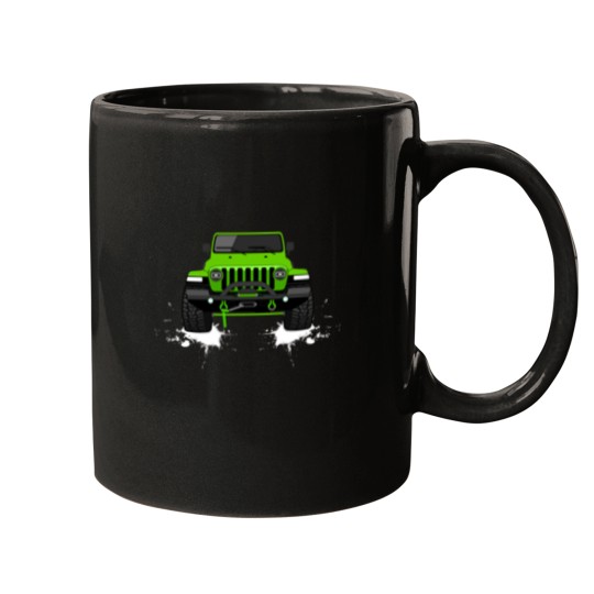 Discover -Jeep-Strong Green Mugs