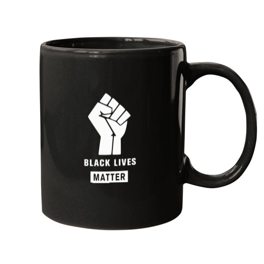 Discover Black Lives Matter Logo and Text Mugs
