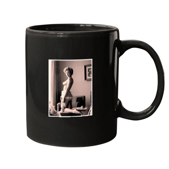 Discover Marilyn Monroe  Rare Young Pinup Print Mugs