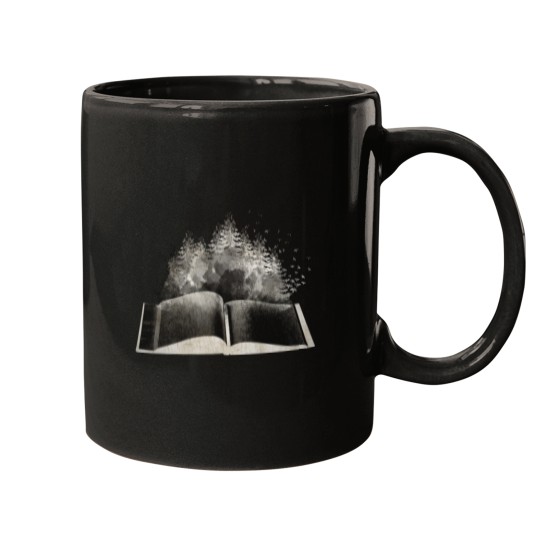 Discover book black and white Mugs
