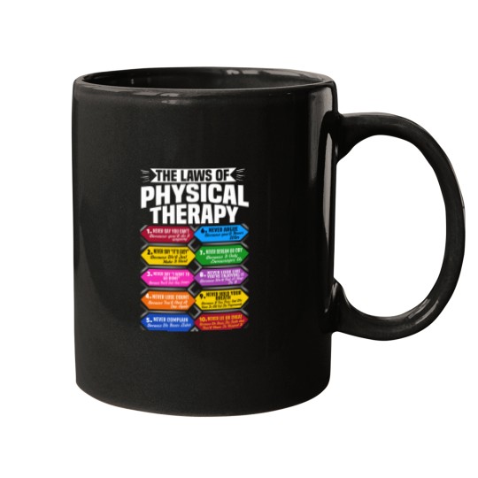 Discover The Laws Of Physical Therapy Awesome Therapist Gift Mugs