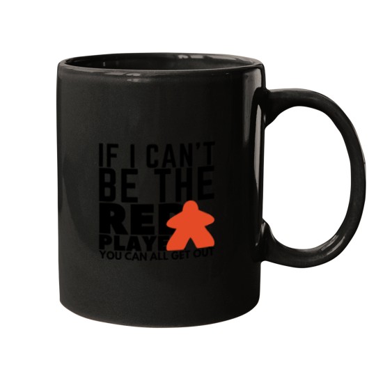 Discover Board Game Red Player Art Mugs