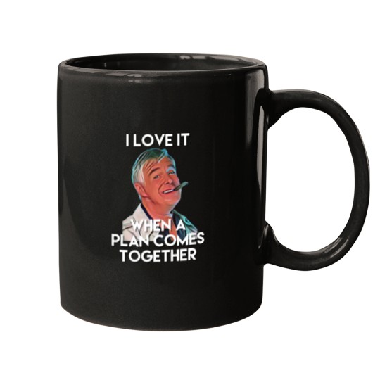 Discover Hannibal cigar I love it when a plan comes together 80s graphic design Mugs