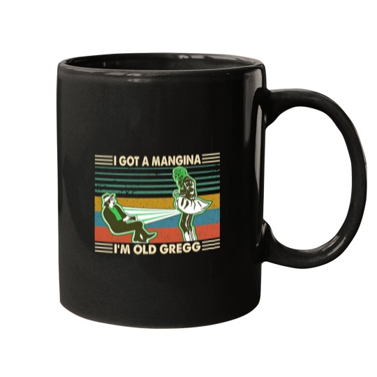 Discover Strongguard The Mighty Boosh I Got A Mangina I'm Old Gregg The Mighty Boosh Gift ee Mugs