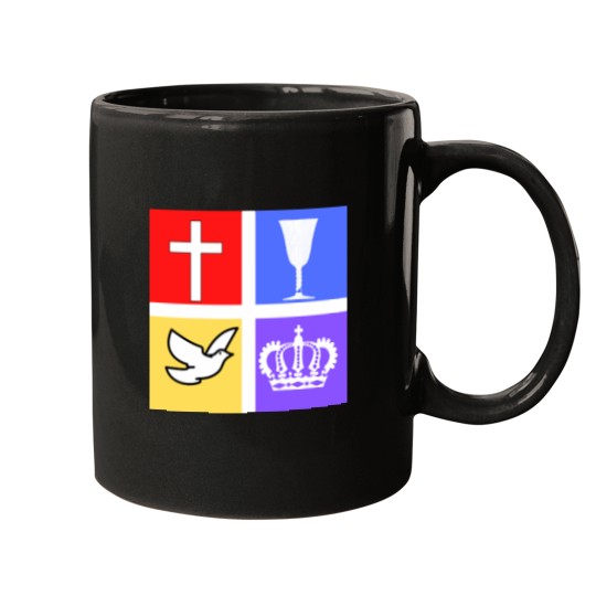 Discover Foursquare logo Abstract Pattern V1 Graphic Mugs