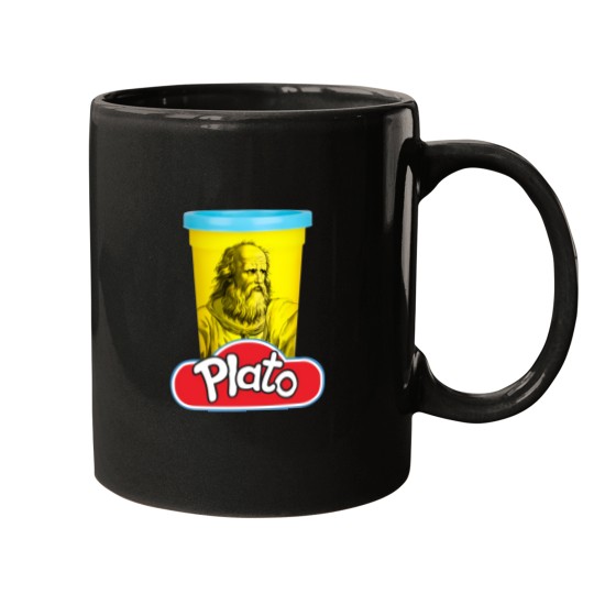 Discover Plato Play Doh Philosophy Pun Corgi Mugs