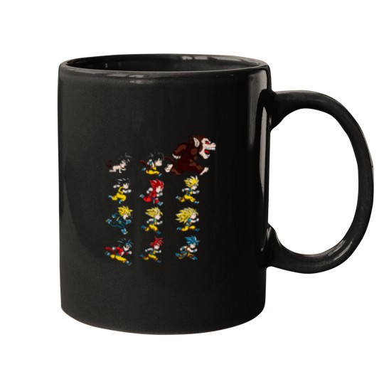 Discover Son Goku Evolution Mugs
