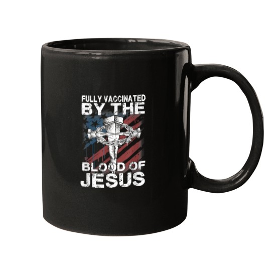 Discover Jesus Christ Christian Fully Vaccinated By The Blood Of Jesus Faith Christian 285 Bible Verse Mugs