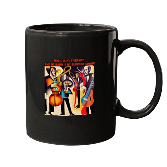 Discover Music Therapy Band Support Group Mug