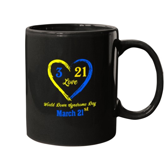 Discover World Down Day T-Shirt Awareness March 21 Mugs