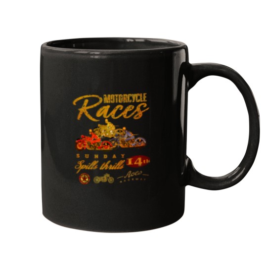 Discover Vintage Motorcycle Races Mugs