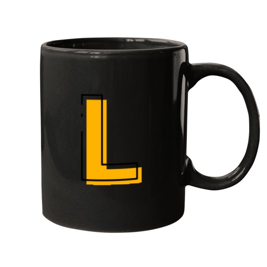 Discover Alphabets, Alphabet L, Capital Letters, Letter L, monogram initial, Birthday Gift for Her  Him, Let Mugs