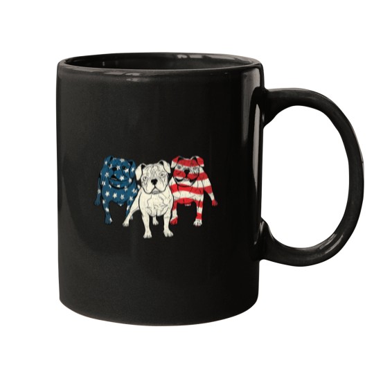 Discover USA American English Bulldog 2Animal Dog Lover Puppy Owner Mugs