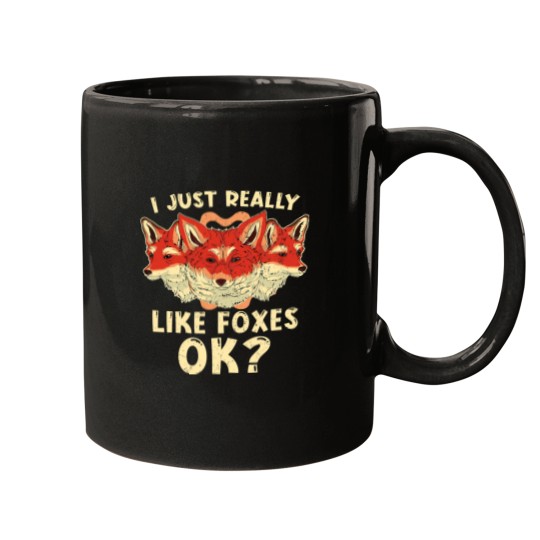 Discover Cute Foxes Funny Nature Forest Animal Lover Wildlife Fox Mugs