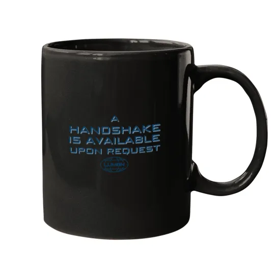 Discover Severance Lumon A Handshake Is Available Upon Request Mugs