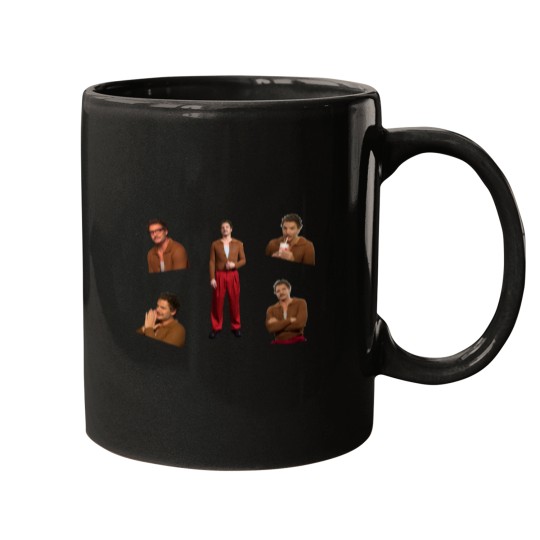 Discover Pedro Pascal London Brown and Red Set Magnet Mugs