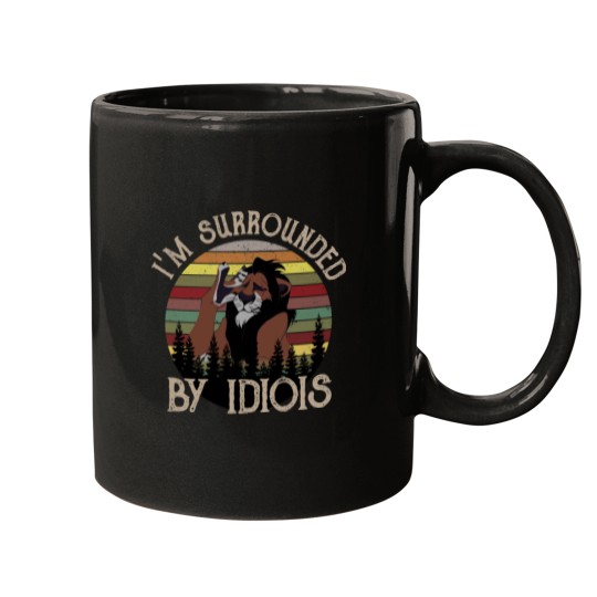 Discover The Lion Kings I'm Surrounded By Idiots Vintage Coffee Mug Mugs