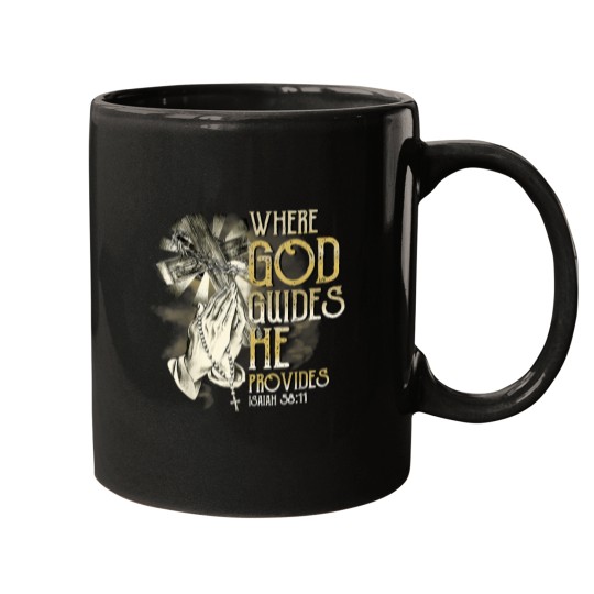 Discover Where God Guides He Provides Christian Believers God 9 Mugs