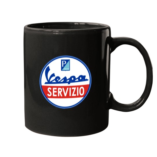 Discover ITALIAN SCOOTER Service sign Mugs