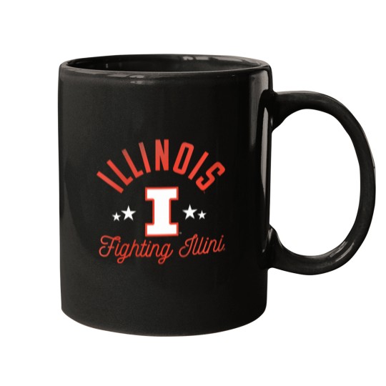 Discover 67 Womens University Of Illinois Fighting Illini Logo V-Neck T-Shirt Mugs