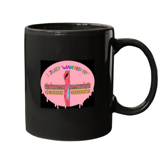 Discover Alan From Smiling Friends - I Just Wanted My Cheeeeese Mugs