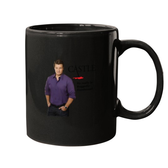 Discover He Really Is Ruggedly Handsome - Castle Nathan Fillion Mugs