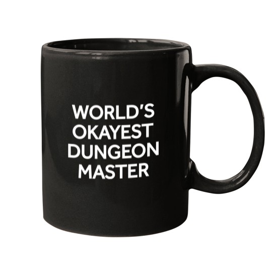 Discover Worlds Okayest Dungeon Master Mugs