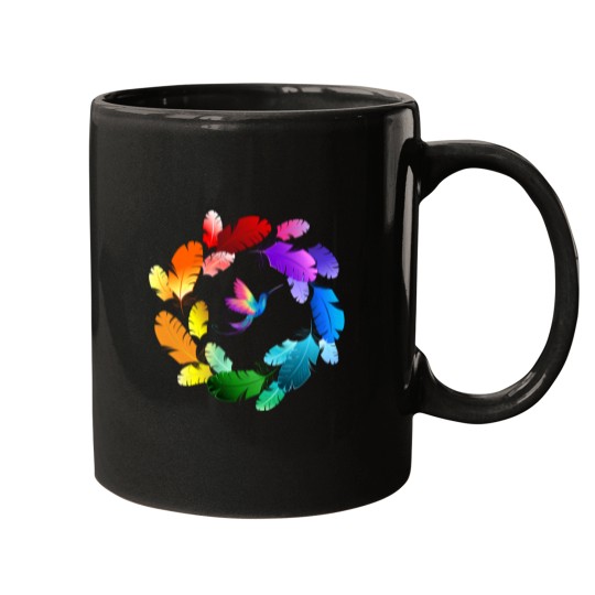Discover A Colorful Bird Showing Beauty of Colors Sticker Mugs