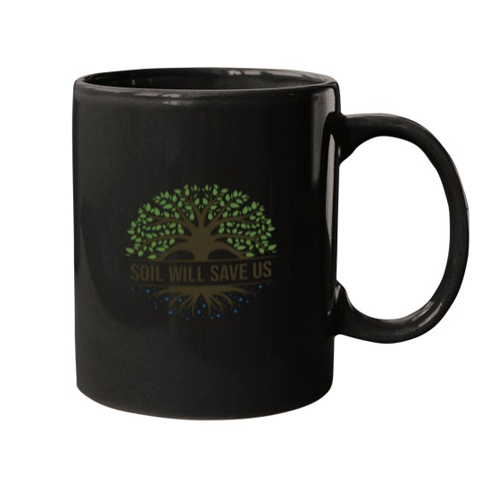 Discover Save Soil Logo Mugs