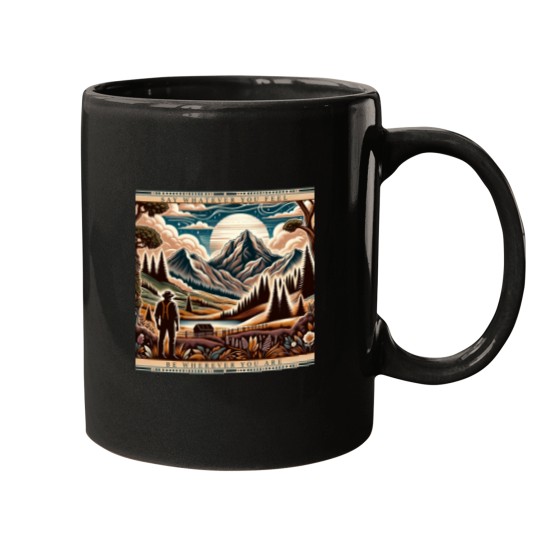 Discover Farmer in Mountain Range, Say Whatever You Feel Active Mugs