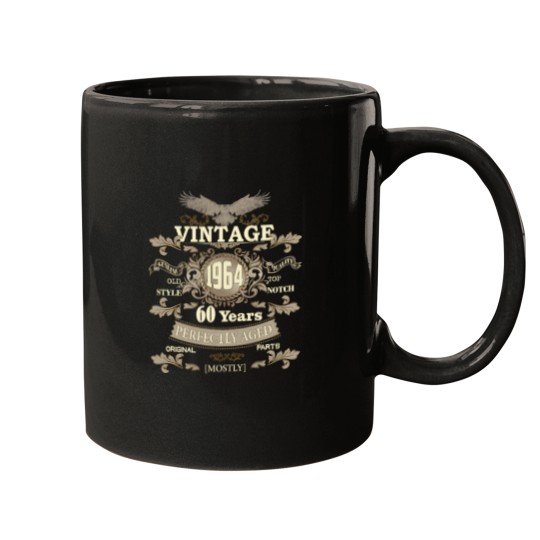 Discover 60th Birthday Timeless Treasures- Vintage Ornaments as a Thoughtful 60th Birthday Gift for Him Mugs