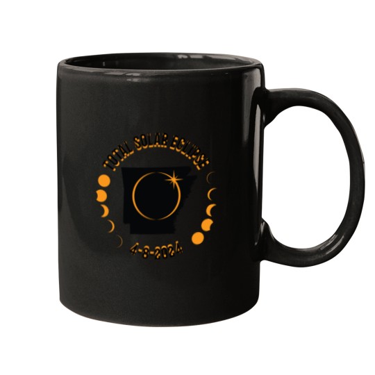 Discover Arkansas Total Solar Eclipse Path 2024 Eclipse Souvenir  .png Mugs
